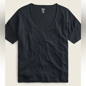 J.Crew Relaxed linen scoopneck T-shirt